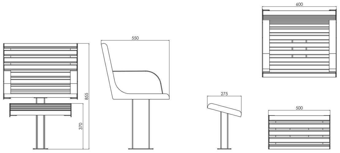 Fulco System Fotel z podnóżkiem VITA LVI294.05.c Wymiary