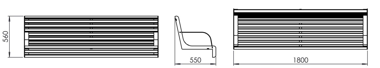 Fulco System Siedzisko VITA z podłokietnikami do montażu na podstawie LVI195.01.a Wymiary