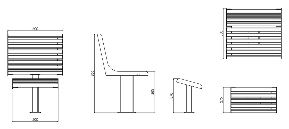 Fulco System Fotel z podnóżkiem VITA LVI294.05.b Wymiary